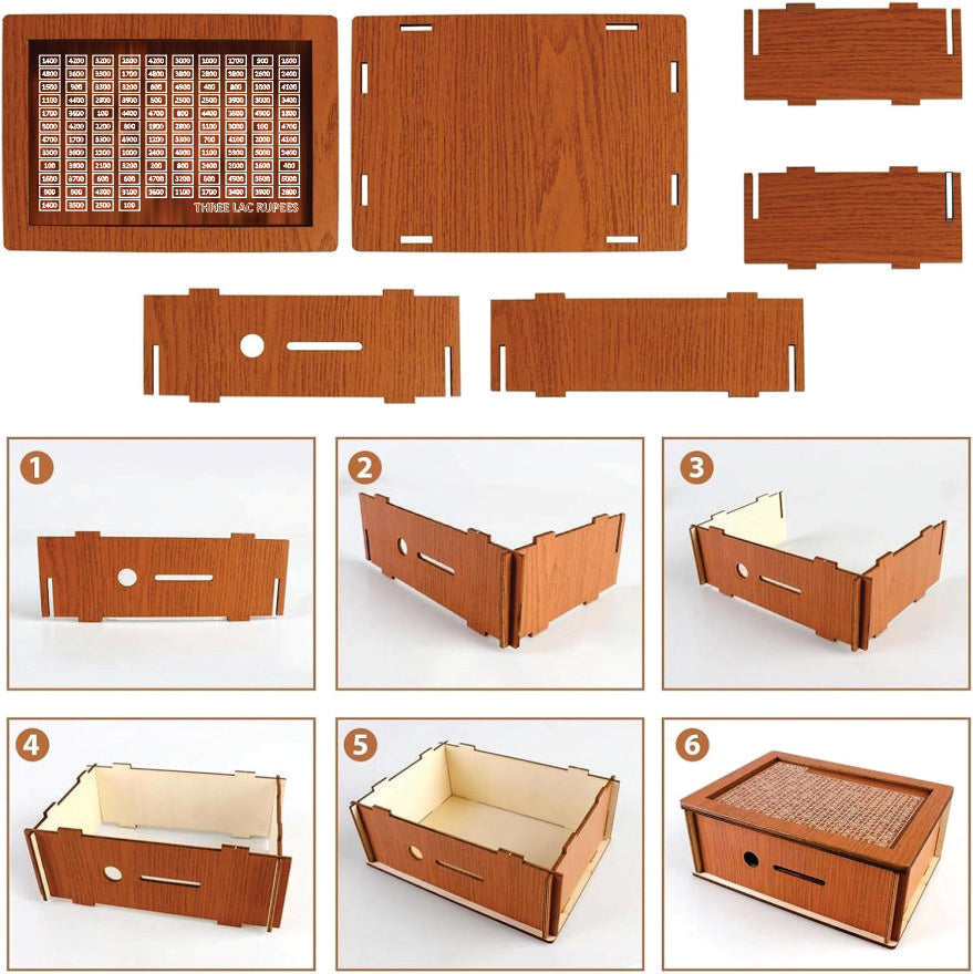 Wooden Digital Money Saving Box β Save Rs. 3 Lakh | Smart Coin Bank with Counter | Eco-Friendly Piggy Bank Pakistan